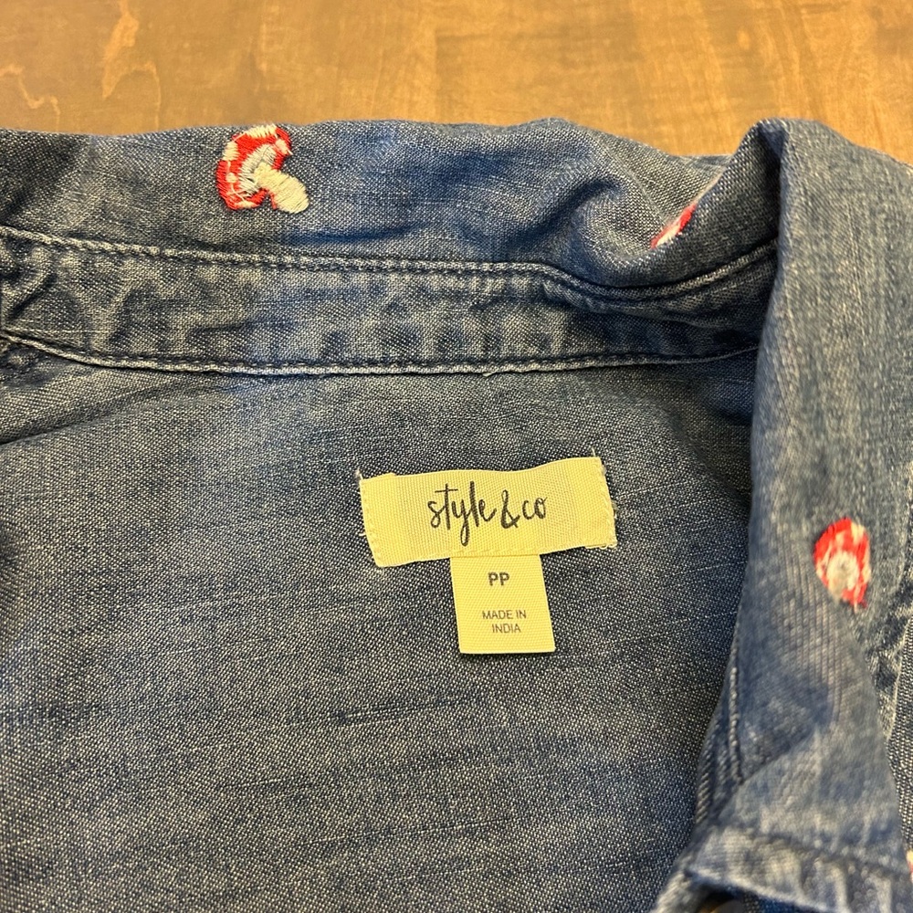 Denim Button Down - image 4